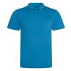 Triblend polo Heather Sapphire Blue