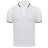 Stretch tipped polo White/Navy