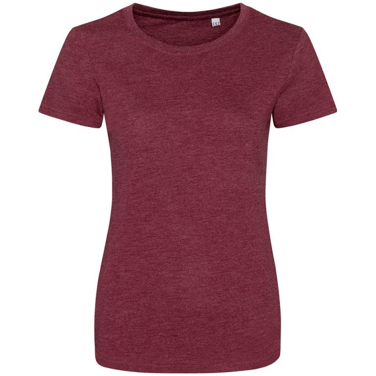 Women's triblend T Heather Burgundy