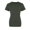 The 100 girlie T Combat Green