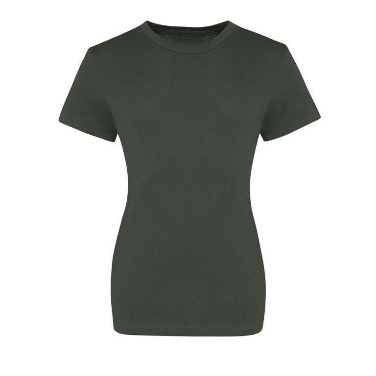 The 100 girlie T Combat Green