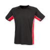 Kids performance panel t-shirt - black-red-white - 3-4-years