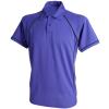 Piped performance polo Purple/Navy