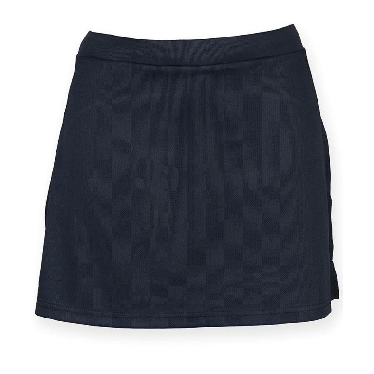 Women's skort with wicking finish Navy