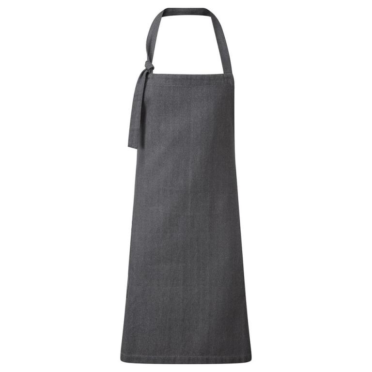 Regenerate sustainable bib apron Grey Denim