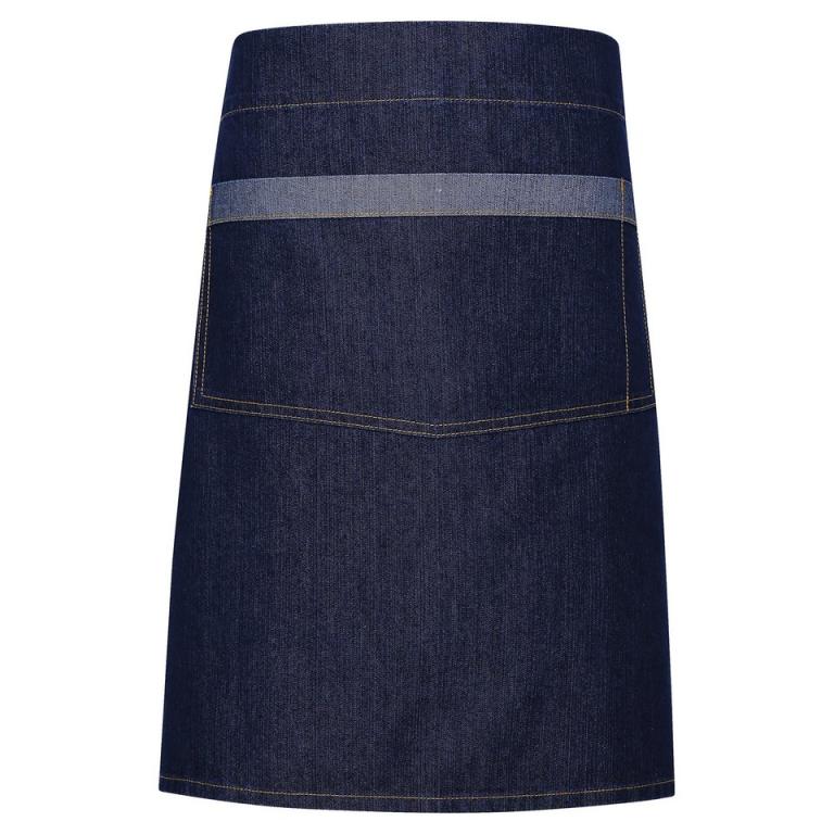 Domain contrast denim waist apron Indigo Denim