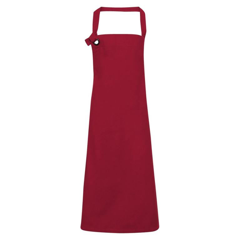 Calibre heavy cotton canvas bib apron Burgundy