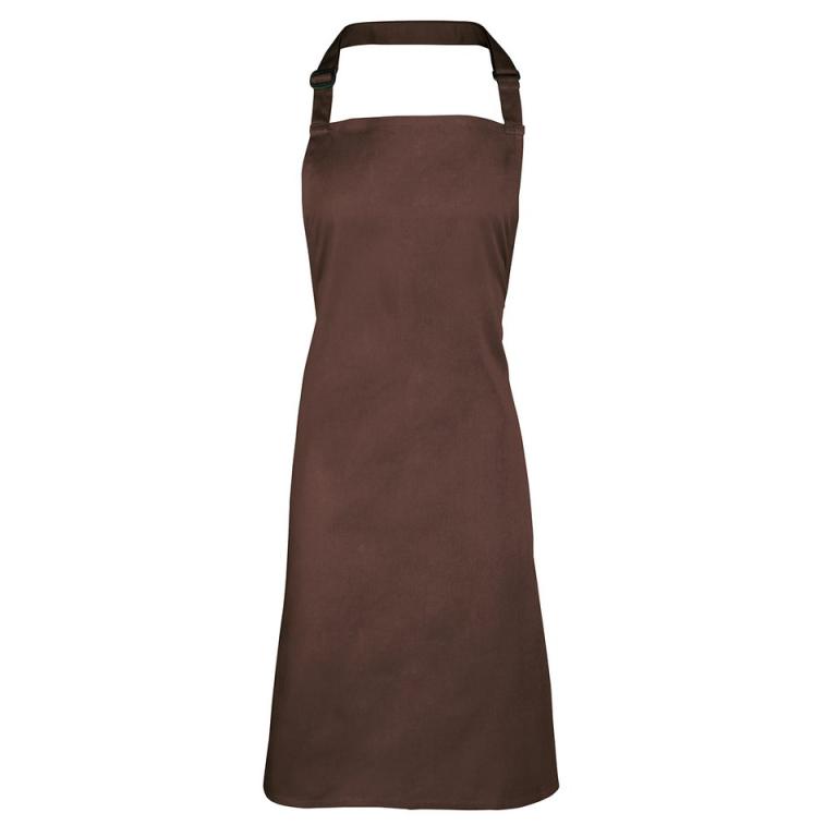 Colours bib apron Brown