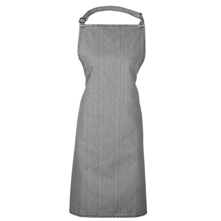 Colours bib apron Grey Denim