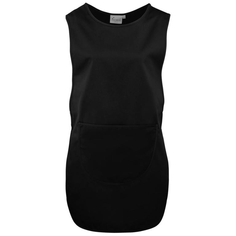 Long length pocket tabard Black