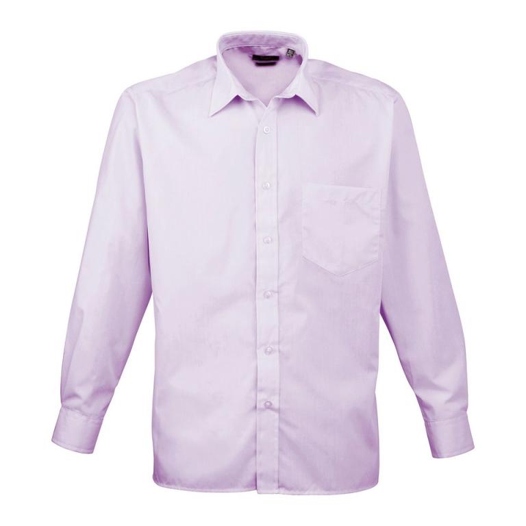 Long sleeve poplin shirt Lilac