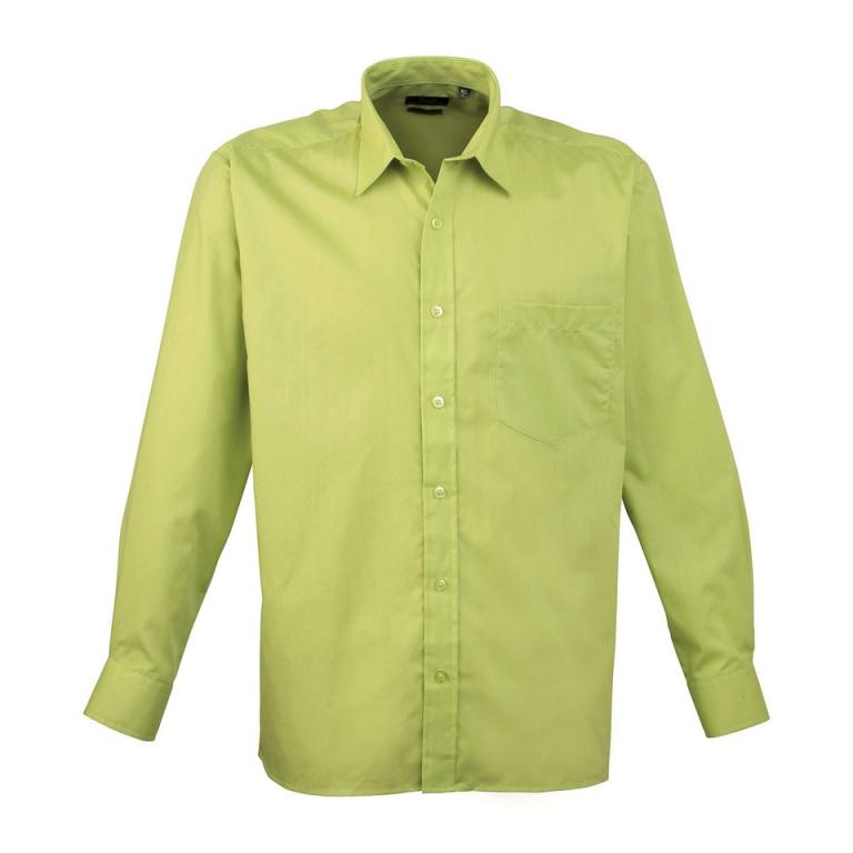 Long sleeve poplin shirt Lime