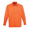 Long sleeve poplin shirt Orange