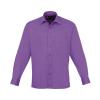 Long sleeve poplin shirt Rich Violet