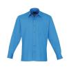 Long sleeve poplin shirt Sapphire