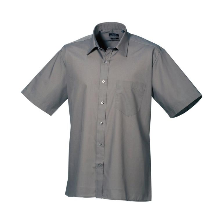 Short sleeve poplin shirt Dark Grey