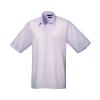 Short sleeve poplin shirt Lilac