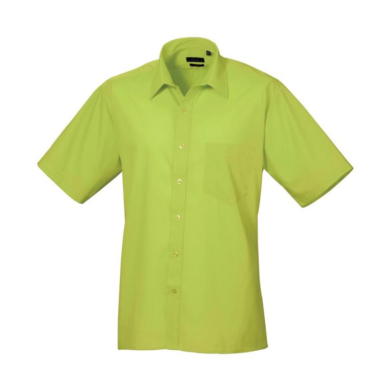 Short sleeve poplin shirt Lime