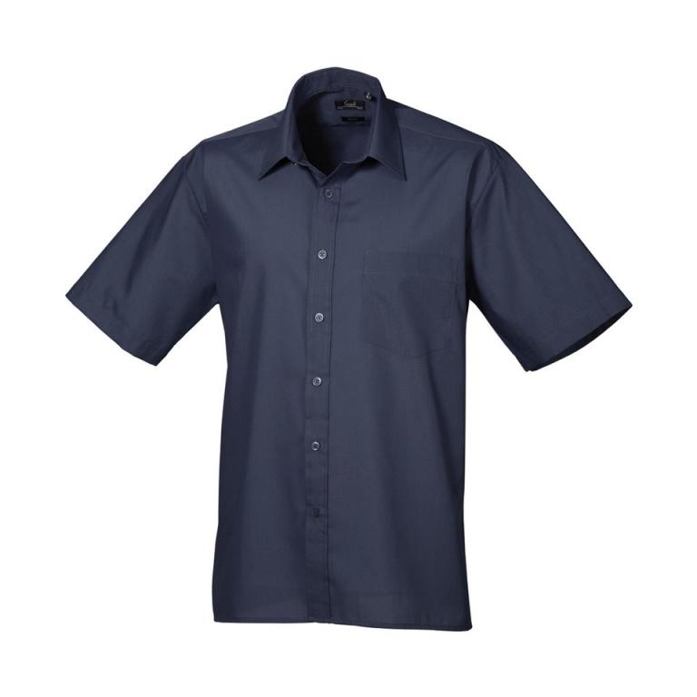 Short sleeve poplin shirt Navy