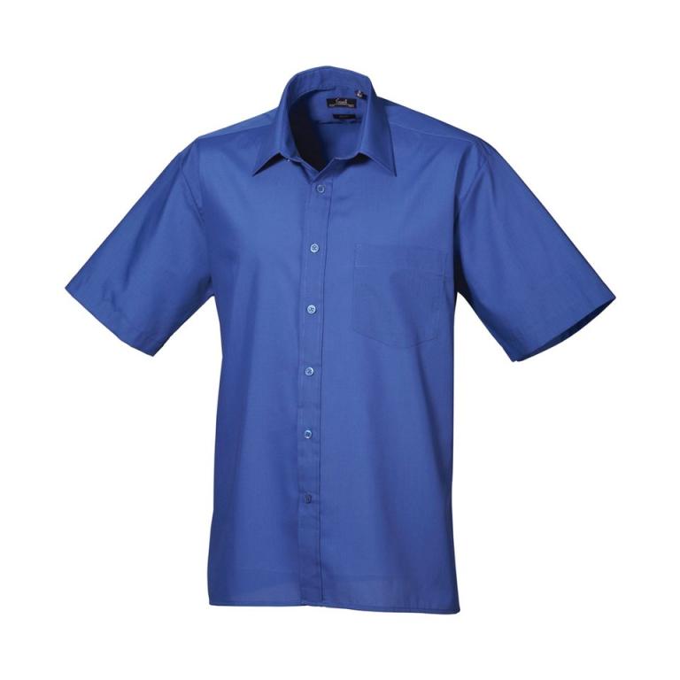 Short sleeve poplin shirt Royal