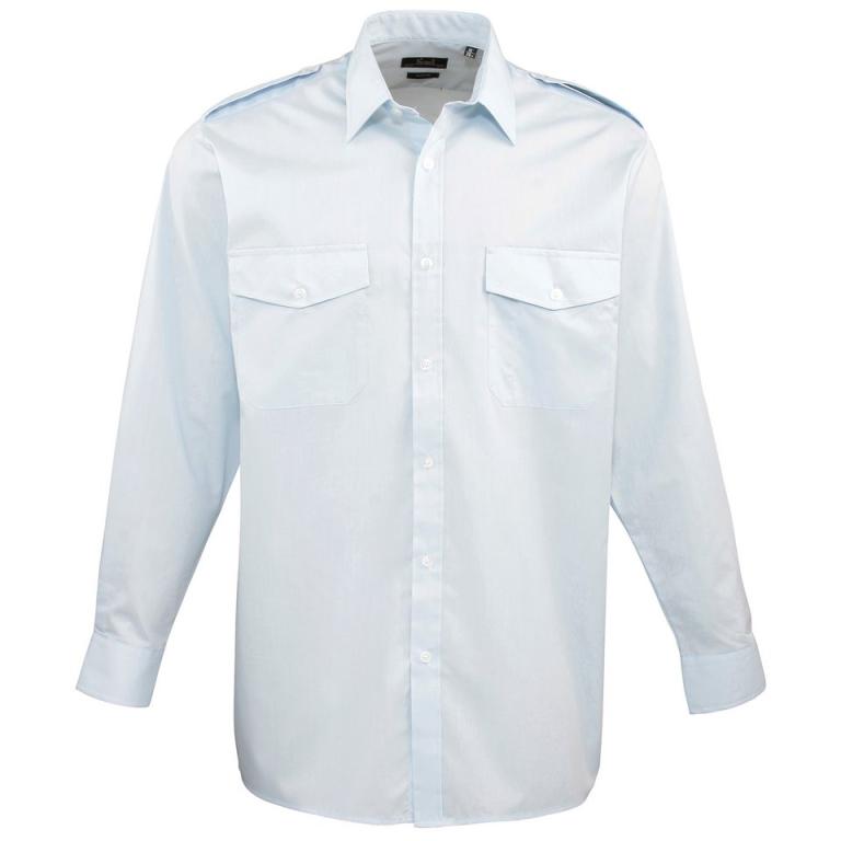 Long sleeve pilot shirt Light Blue