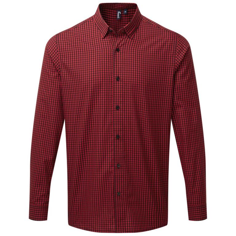 Maxton check long sleeve shirt Black/Red