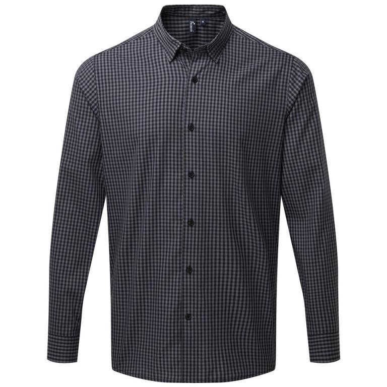 Maxton check long sleeve shirt Steel/Black