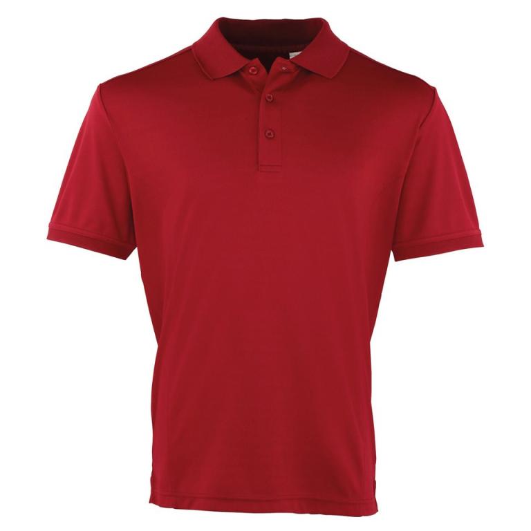 Coolchecker® piqué polo Burgundy