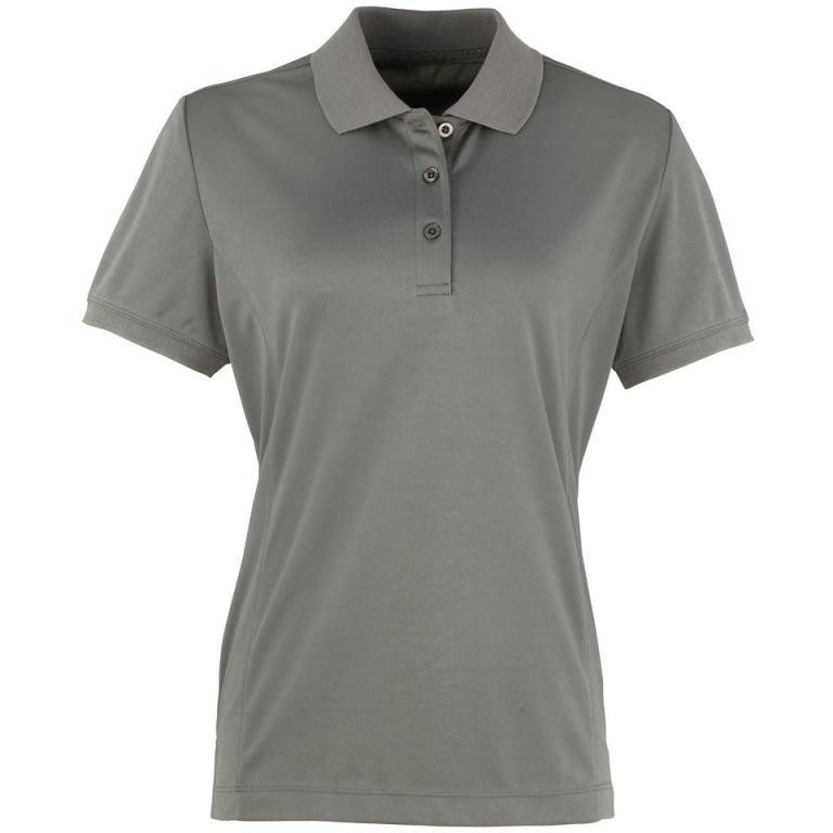 Women's Coolchecker® piqué polo Dark Grey