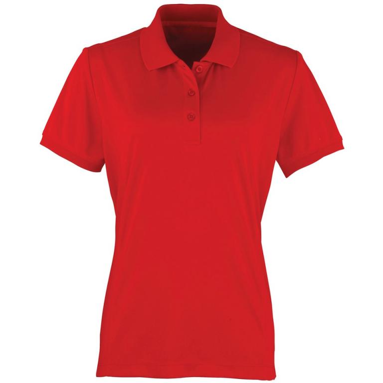 Women's Coolchecker® piqué polo Red