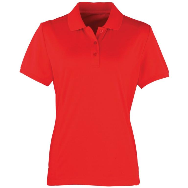 Women's Coolchecker® piqué polo Strawberry Red