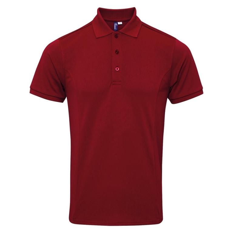 Coolchecker® plus piqué polo with CoolPlus® Burgundy