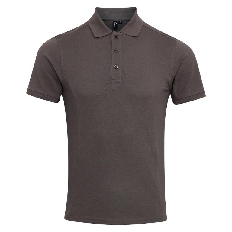 Coolchecker® plus piqué polo with CoolPlus® Dark Grey