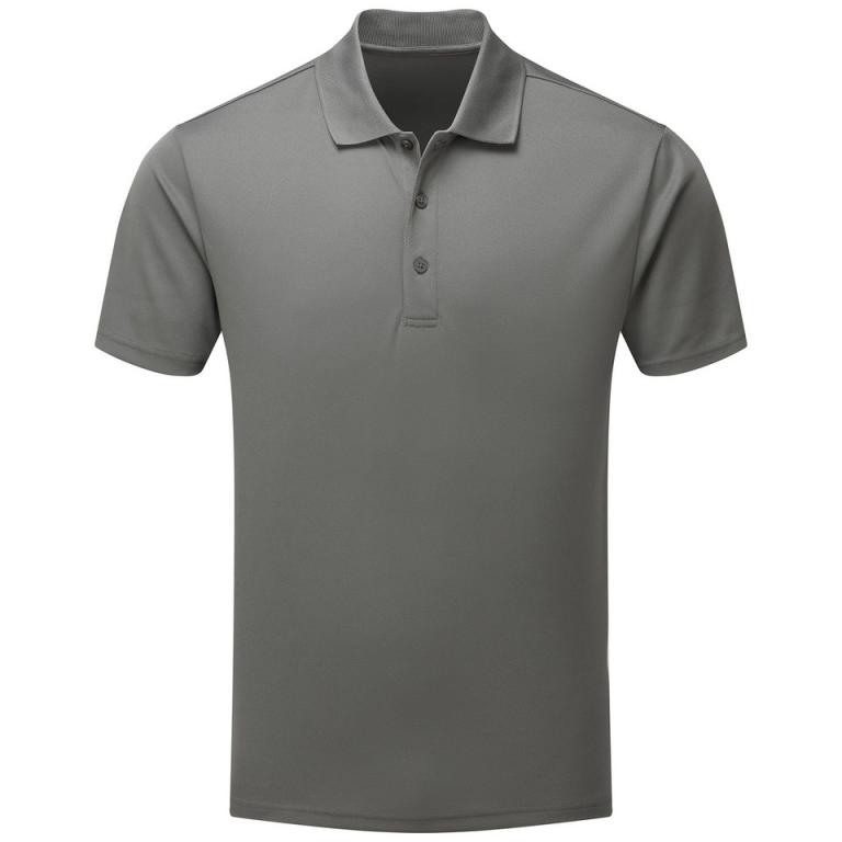 Men's spun dyed sustainable polo shirt Dark Grey