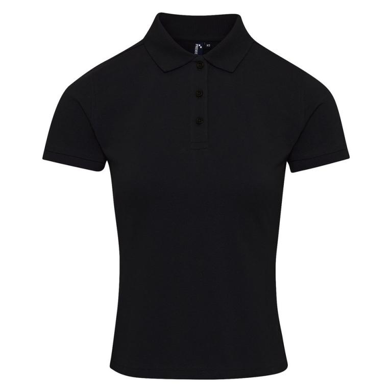 Women's Coolchecker plus piqué polo with CoolPlus® Black