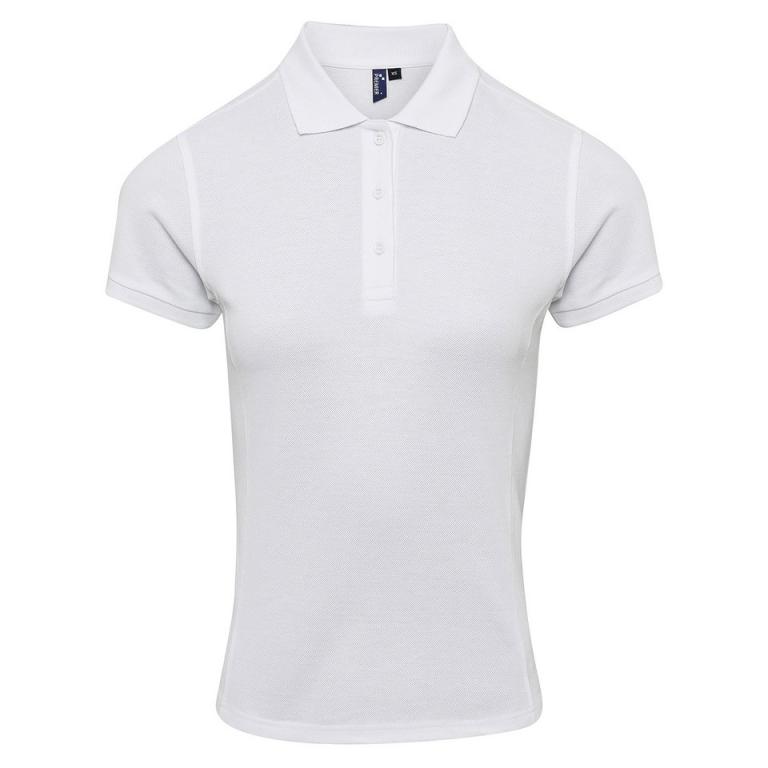 Women's Coolchecker plus piqué polo with CoolPlus® White