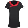 Ivy beauty and spa tunic Black/Strawberry Red