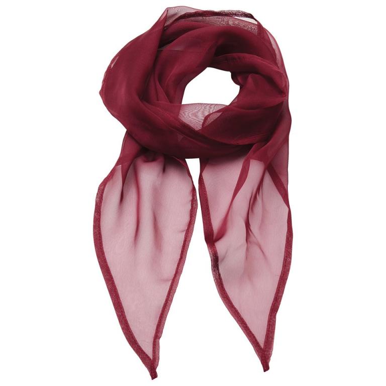 'Colours' Chiffon scarf Burgundy