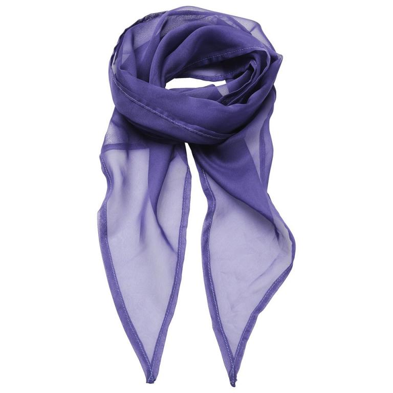 'Colours' Chiffon scarf Purple