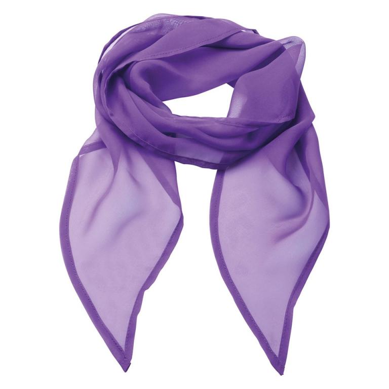 'Colours' Chiffon scarf Rich Violet