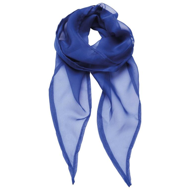 'Colours' Chiffon scarf Royal