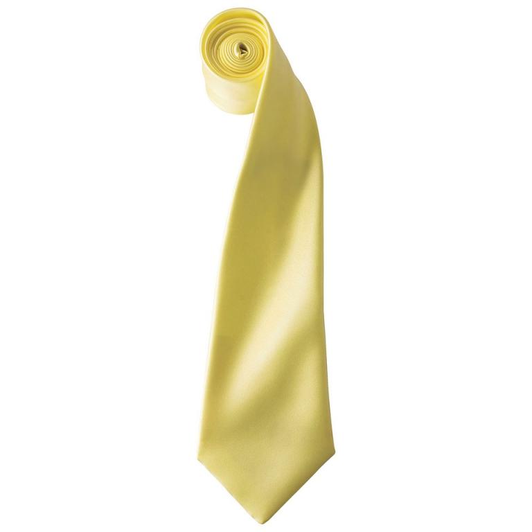 'Colours' satin tie Lemon