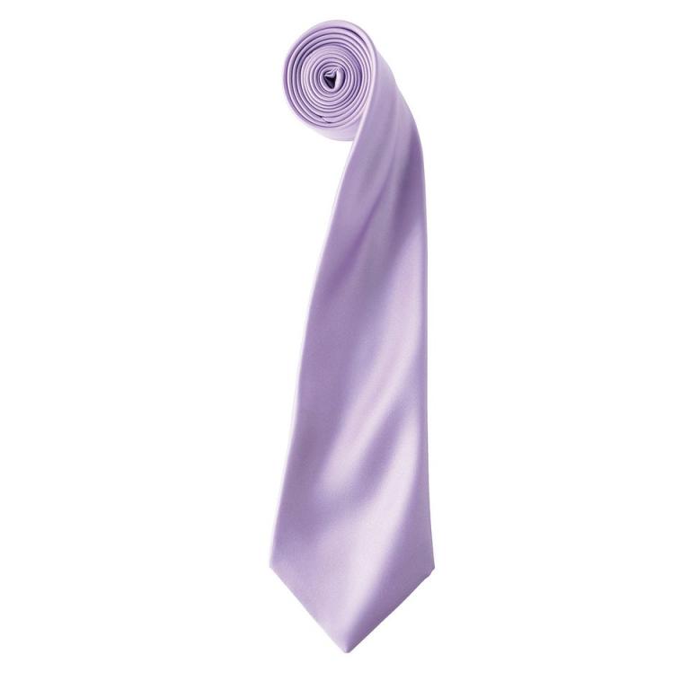 'Colours' satin tie Lilac