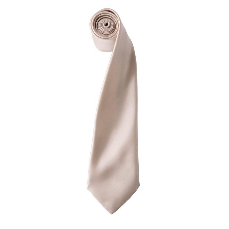 'Colours' satin tie Natural