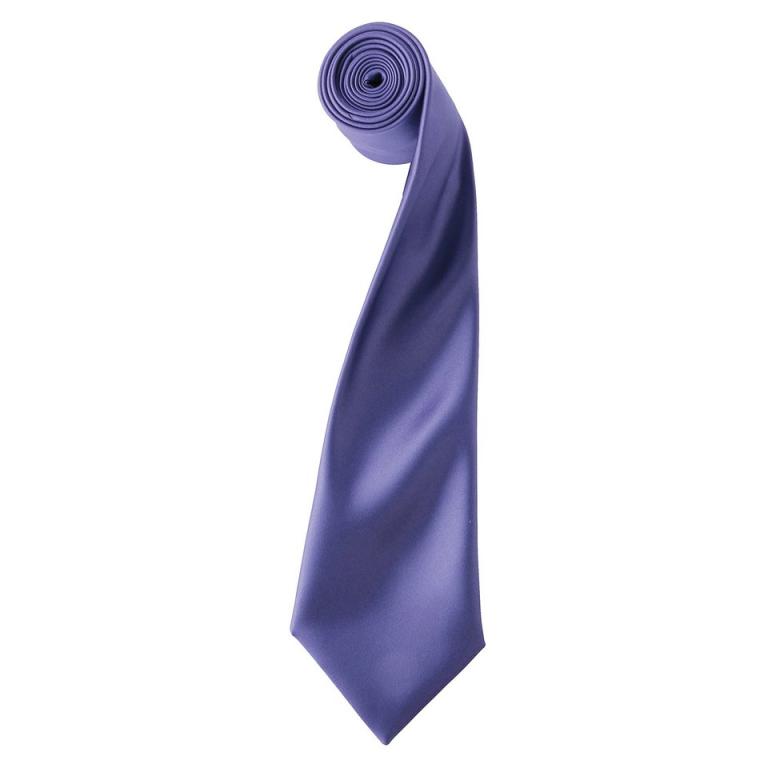 'Colours' satin tie Purple