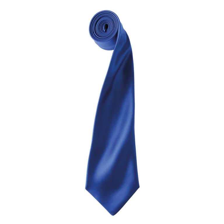 'Colours' satin tie Royal