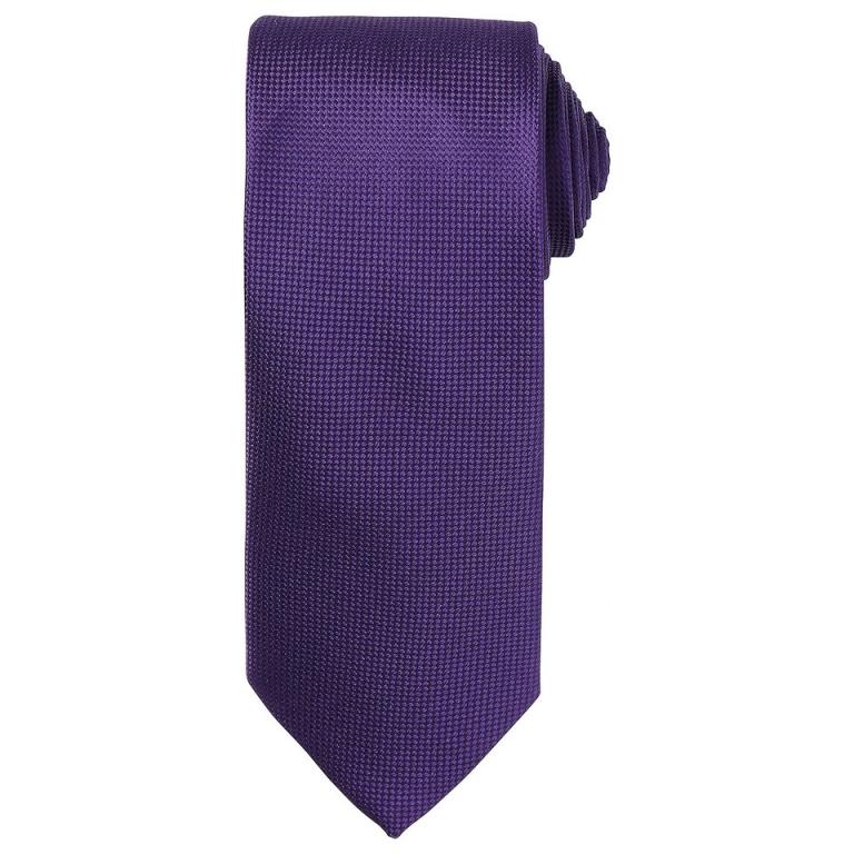 Micro waffle tie Purple