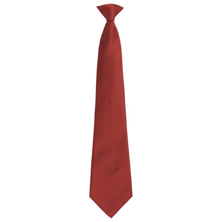 'Colours Originals' fashion clip tie Burgundy