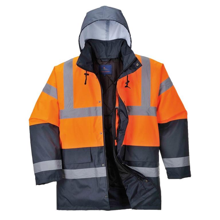 Hi-vis traffic jacket (S466/S467) Orange/Navy