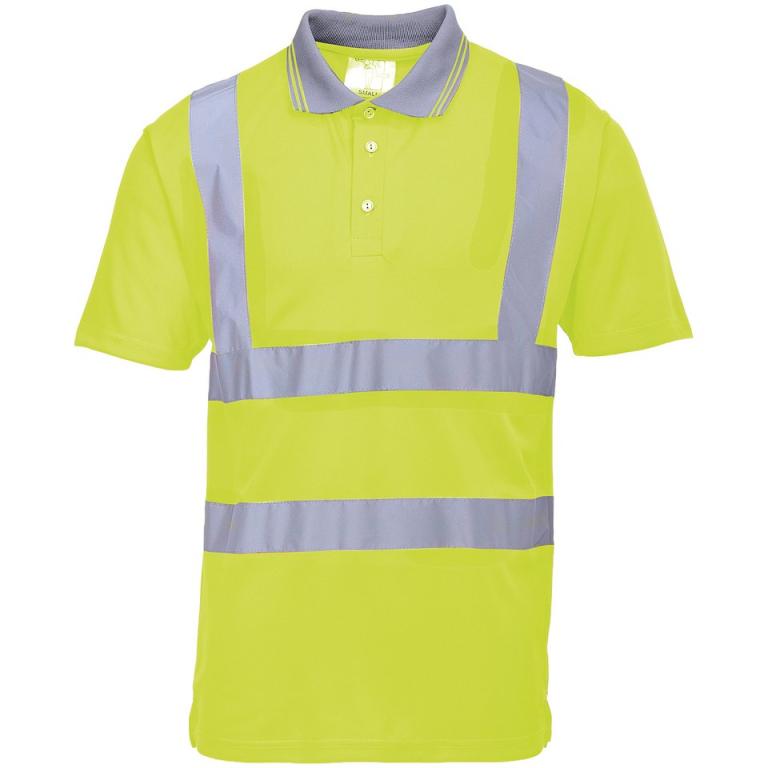 Hi-vis short sleeved polo (S477/RT22) Yellow